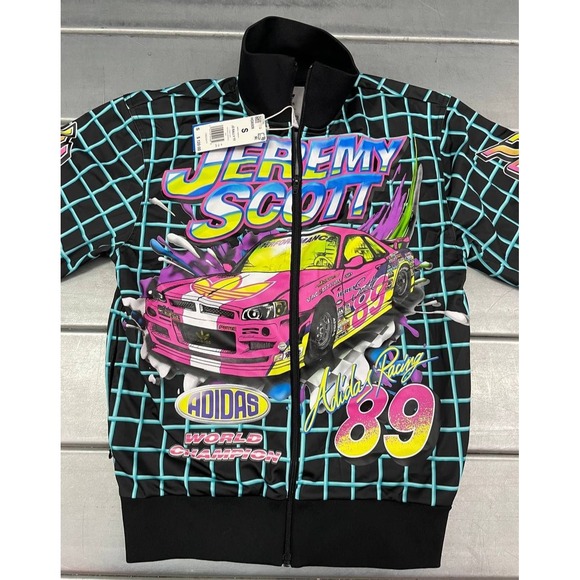 Adidas x Jeremy Scott‎ Track Jacket Mens Small Rally NWT Full Zip - Picture 3 of 13